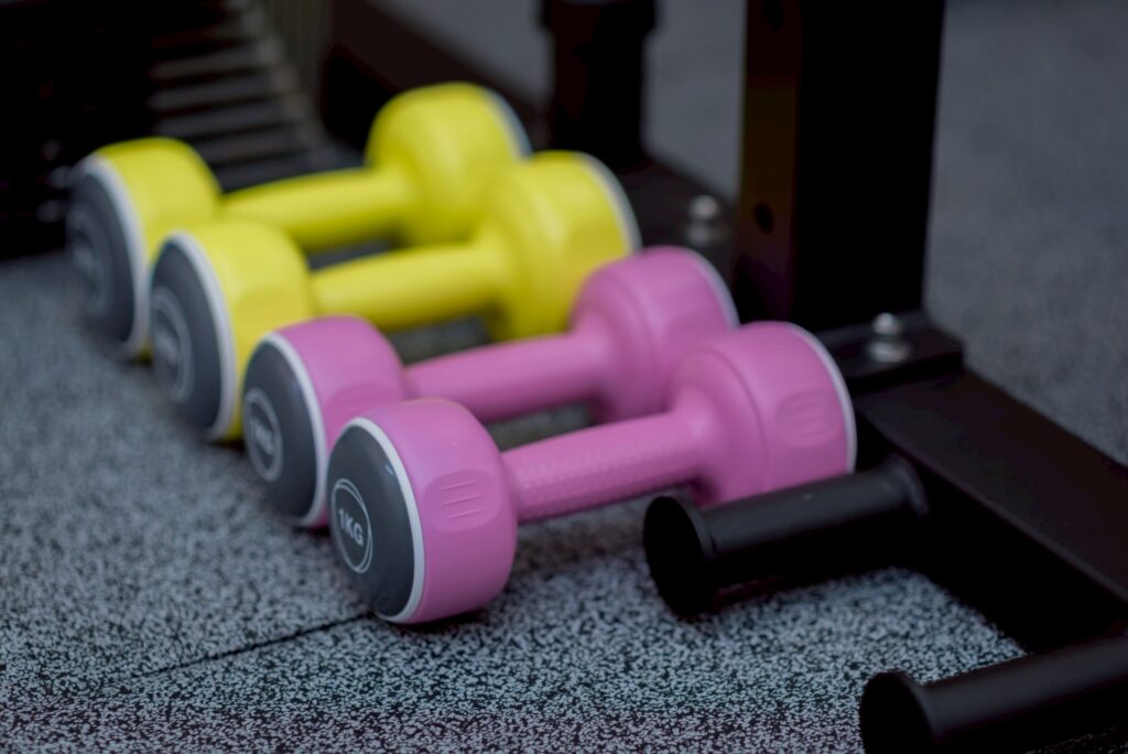 低体力者にお向けたダンベルも完備